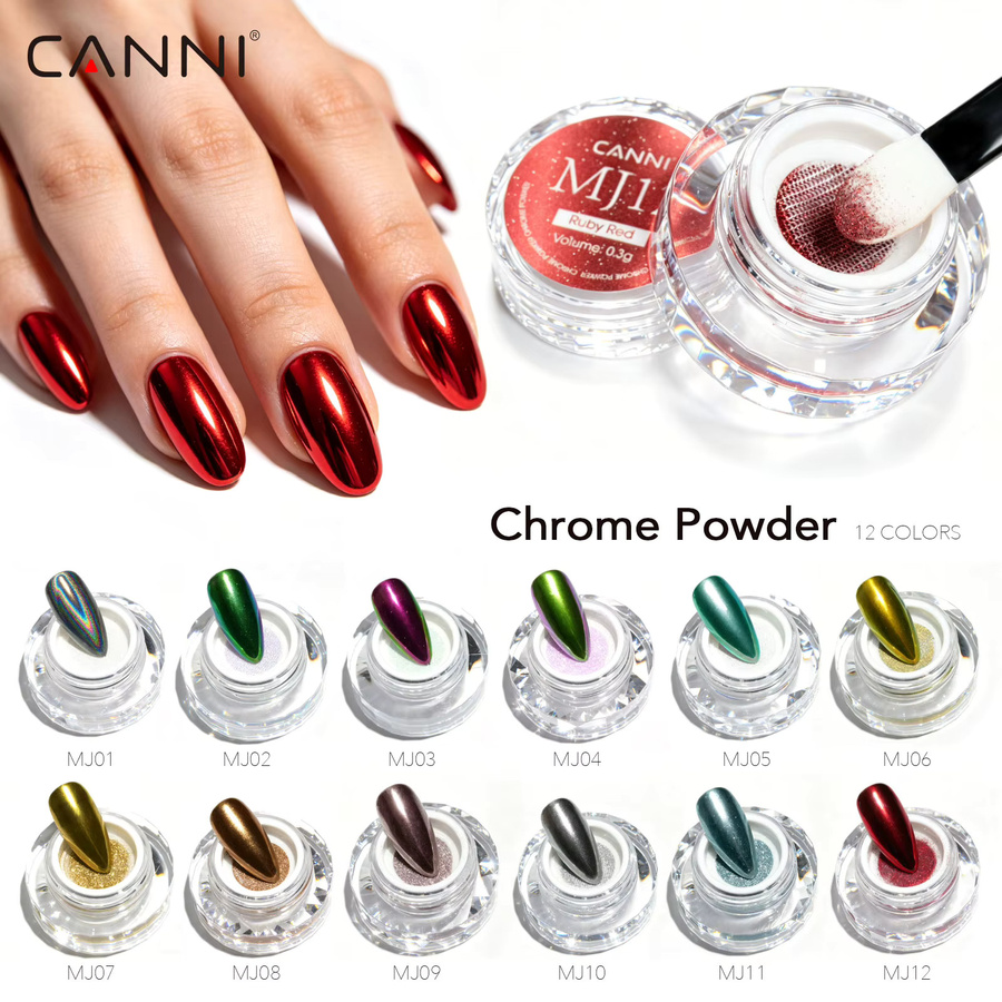 CANNI Nagelpuder Aurora Perlmutt, Metallic-Effekt - Bild 4