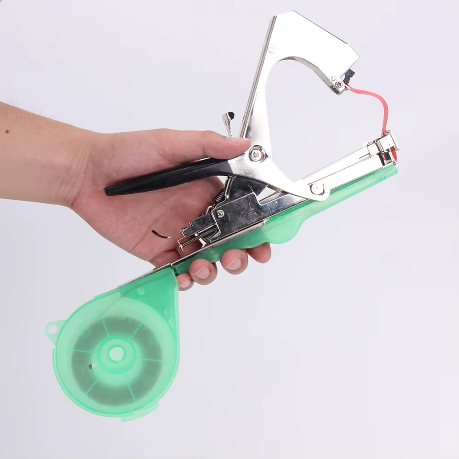 Alloet Handbindemaschine für Pflanzen mit 6 Rollenbändern und 1 Box Heftklammern zur Weinreben- und Gemüsepflege - Bild 4
