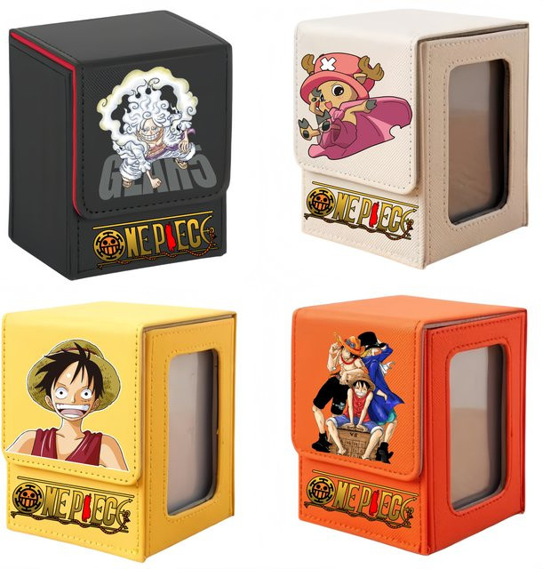 Bandai One Piece Luffy Zoro Sammelkarten-Deckbox, mit Fenster, Magnetverschluss - Bild 1