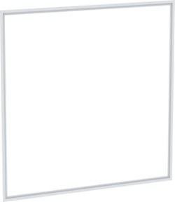 Geberit Abdeckrahmen One für Unterputz-Montage, Farbe Weiß/Alu Pulverbeschichtet, Breite: 90 cm - Bild 1