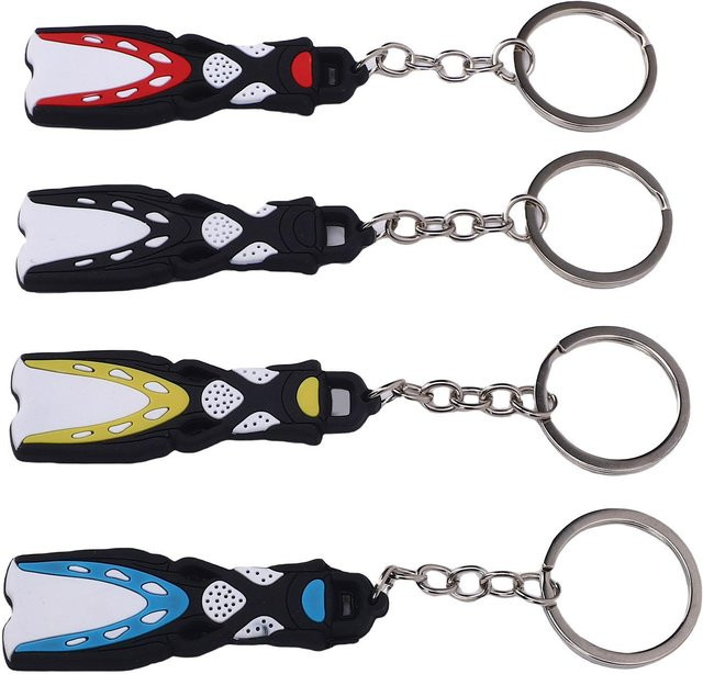 Fishine Schlüsselanhänger Silikon, Tauchflossen, Black, Unisex - Bild 1