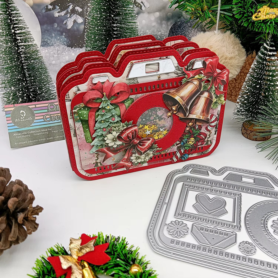 Alinacutle Kameraalbum aus Metall für DIY-Grußkarten und Scrapbooking - Bild 4