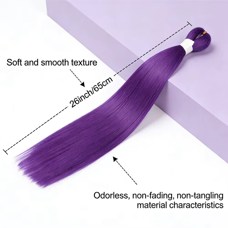Lansa Haarverlängerungen Jumbo Braids, Lila, 2 Stück - Bild 5