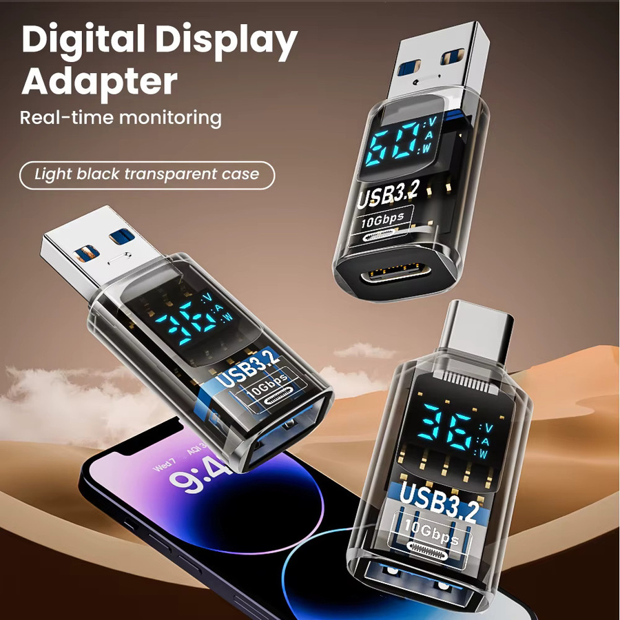 NNBILI USB 3.2 Digital Display Adapter mit 10Gbps Datenübertragung und Schnellladefunktion USB-C auf USB-C Konverter für PC und Laptop - Bild 2