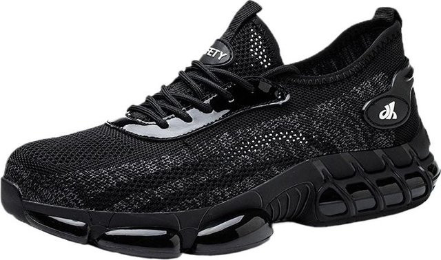 Avant-garde Sicherheitsschuhe für Herren in Schwarz, atmungsaktive Arbeitsschutzschuhe mit Anti-Quetsch- und Durchstichschutz, Größe 45 - Bild 1