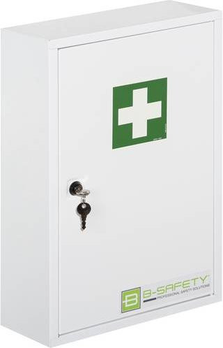 B-SAFETY EH-S2-157 Verbandsschrank aus Stahl in Weiß, B/T: 30,0 x 46,0 cm - Bild 1