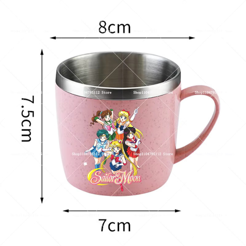 Bandai Sailor Moon Edelstahl-Thermobecher mit Anime-Print für Kinder und Erwachsene - Bild 2