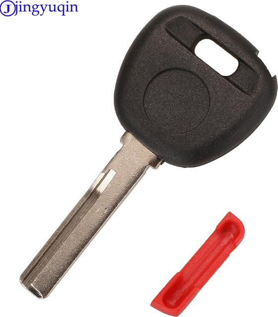 Jingyuqin Transponder Schlüssel Gehäuse mit rotem Stecker für Volvo S40 V40 S60 S80 XC70 in Schwarz und Rot - Bild 1