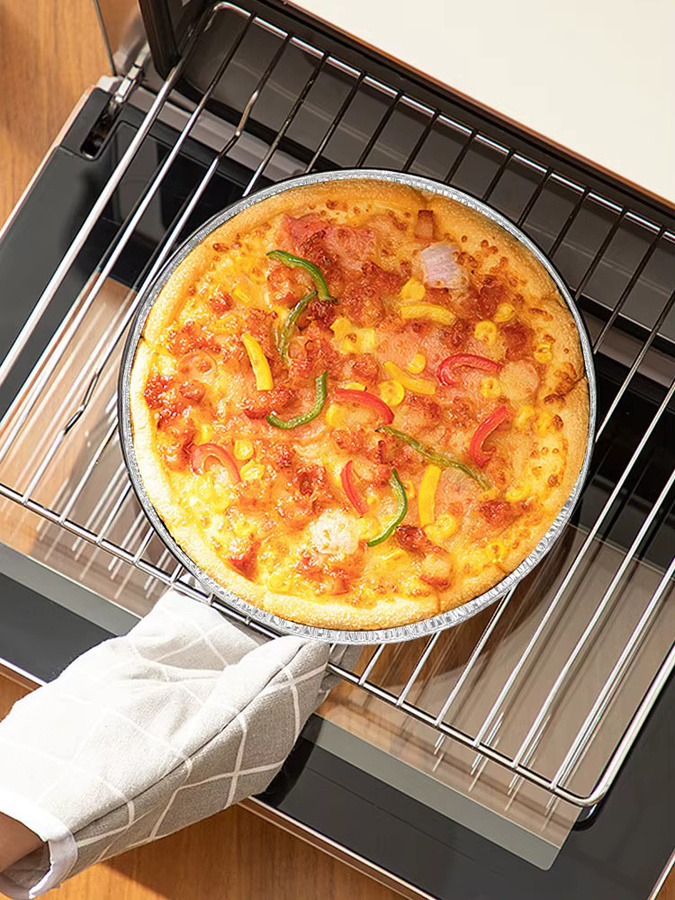Willstar 20er Set Einweg Pizza Tabletts aus Aluminium, Rund, Silber, Durchmesser: 30,48 cm - Bild 7