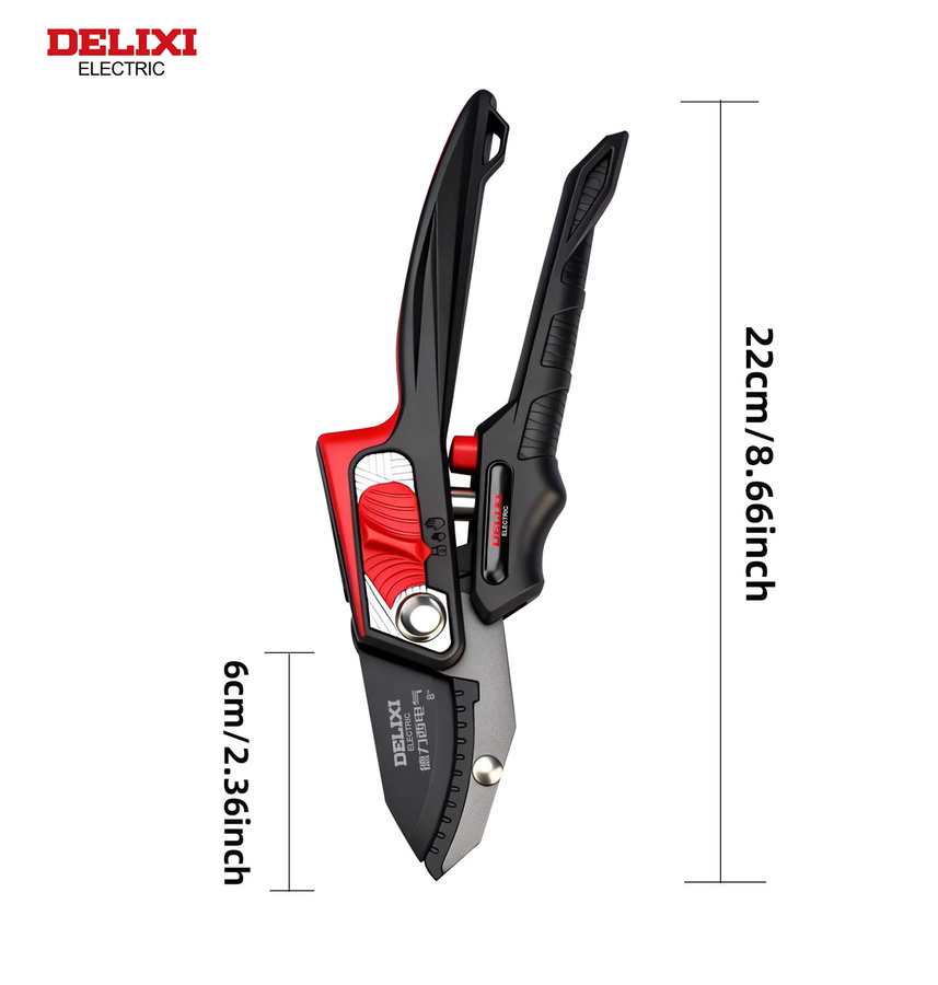 DELIXI ELECTRIC Bypass-Gartenschere 9 Zoll für professionelle Gartenarbeit - Bild 2