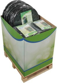 floraworld Gartenabfallsack RondoII und Star FWDisplay in Grün aus Polyethylengewebe - Bild 1