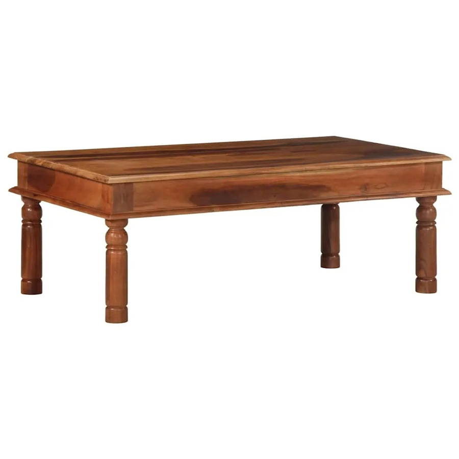 vidaXL Couchtisch aus Massivholz Akazie in Braun, Rechteckig, B/T/H: 110 x 60 x 40 cm - Bild 2