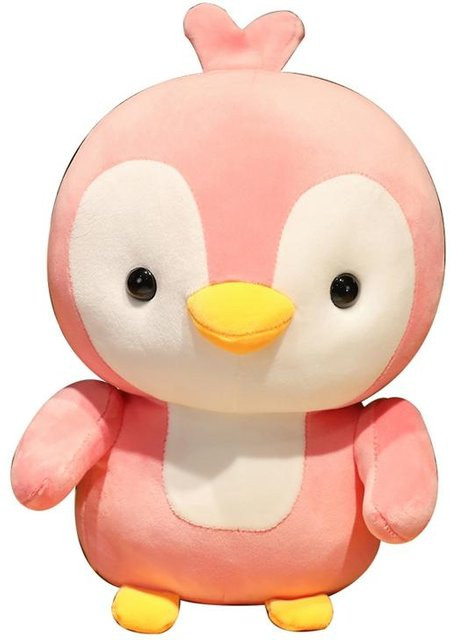 Pinguin-Plüschtierpaar, Stofftier Umarmungskissen, rosa, 55cm, ab 14 Jahren - Bild 1