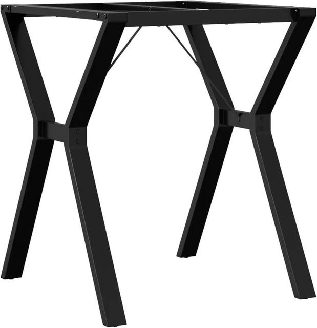 vidaXL Esstisch-Gestell in Y-Form aus pulverbeschichtetem Stahl in Schwarz, B/T/H: 60 x 60 x 73 cm - Bild 1