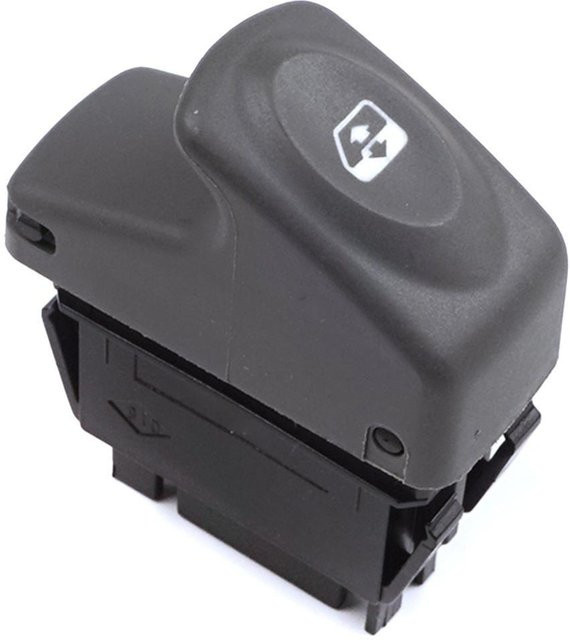 BROSS Fensterheberschalter Einzelsteuerung Druckknopf 6-polig in Grau für Renault Kangoo Scenic Megane Logan MK1 Clio Scenic MK2 BDP855 - Bild 1