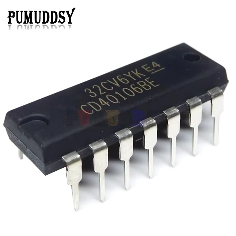 10er Set PUMUDDSY DIP-14 IC Chips CD4017BE CD4015BE CD4013BE CD4011BE CD4001BE CD40106BE in Schwarz - Bild 2