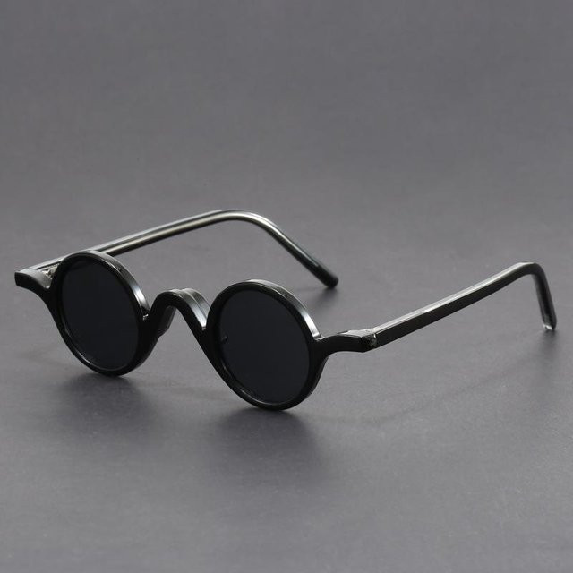 Bloom Play Sonnenbrille, rund, Vollrand, Kunststoff, Unisex, grau, schwarz - Bild 1