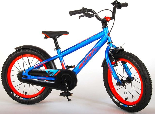 TPFSports Rocky Kinderfahrrad, 16 Zoll, Blau/Rot, Rücktritt, Handbremse - Bild 1