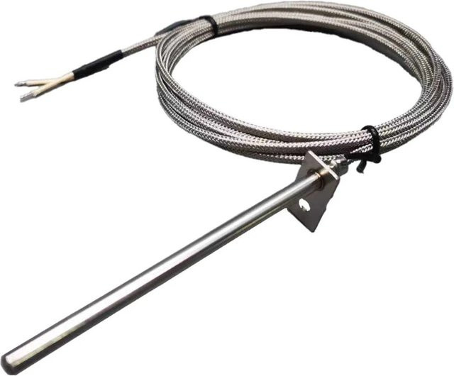 Kaiser Electronics Abgassensor PT1000 mit Edelstahlmantel, Farbe Silber, Länge: 2 m, Temperaturbereich bis 450°C - Bild 1