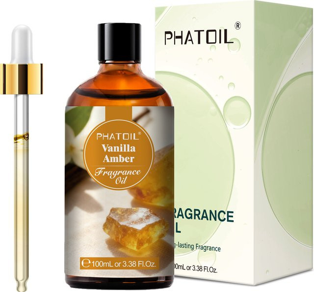 PHATOIL Aroma-Duftöl zur Diffusor- und Kerzenherstellung, 100 ml, verschiedene Duftrichtungen in Braun und Transparent - Bild 1