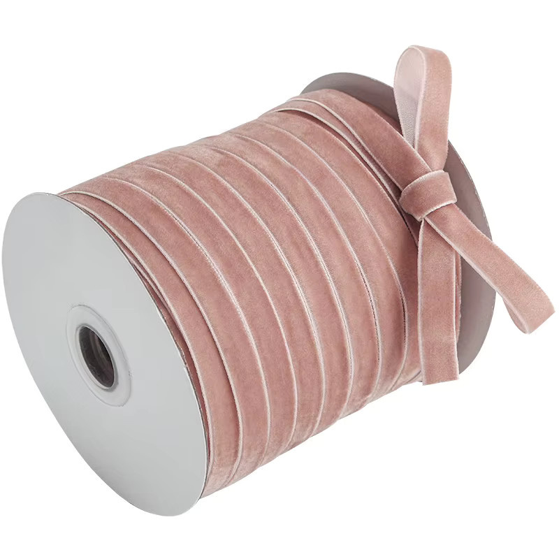 Merylover Samtband Grün für Hochzeits-, Party- und Weihnachtsdekoration, Breite: 1 cm, 45 Meter pro Rolle - Bild 2