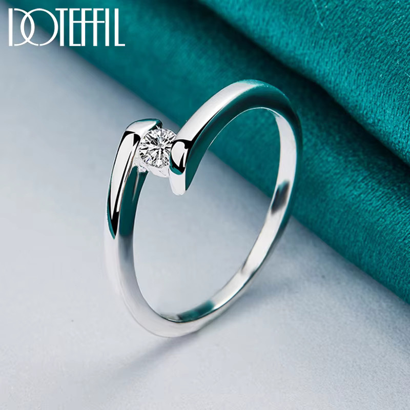 DOTEFFIL Ring, Kristall, Silber, Damen - Bild 4