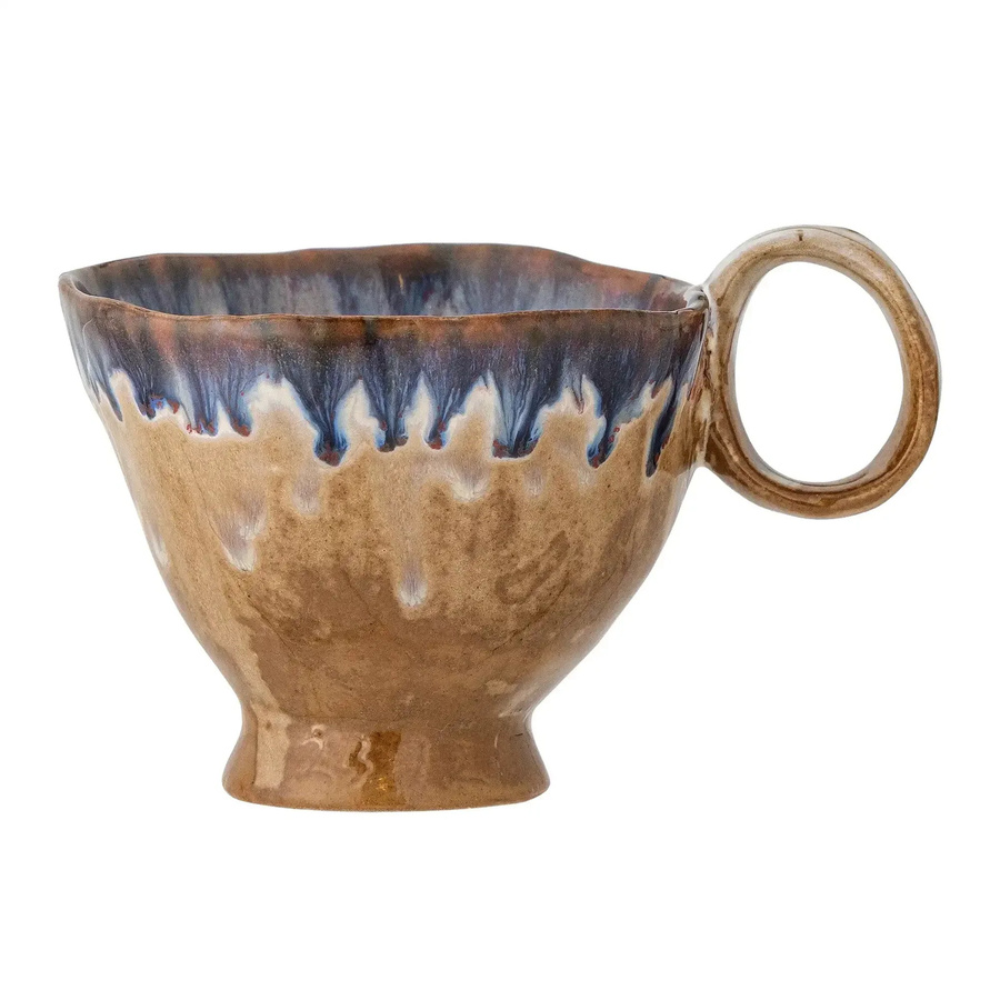 Bloomingville Becher Imogen aus Keramik in Blau - Bild 1