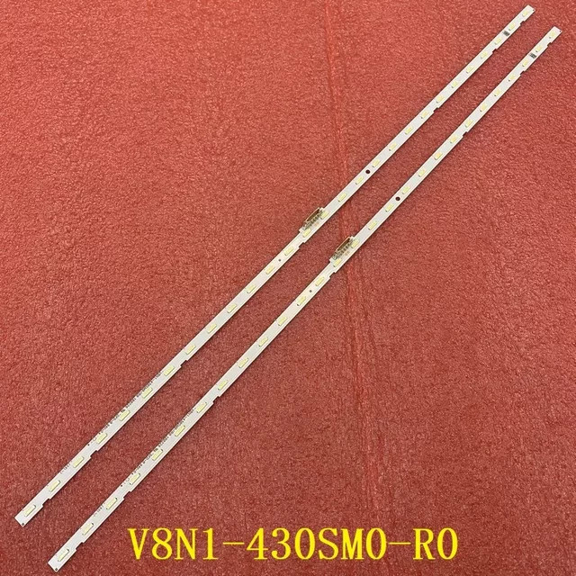 LED Hintergrundbeleuchtung Streifen für Samsung UE43RU7175U UE43RU7102K UE43RU7170U UE43RU7170S UE43RU7100K UE43RU7179U BN96-45954A White SMD - Bild 1