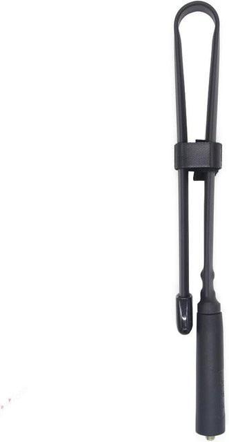 VehicleKit Faltbare Intercom-Antenne mit hoher Verstärkung, 144/430 MHz, SMA-Buchse, Schwarz, Länge: 124 cm - Bild 1