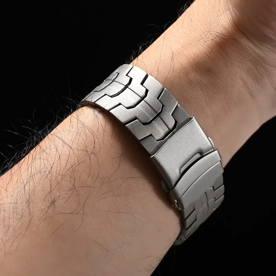 COROS Uhrenarmband Edelstahl, Silber, 20 mm, 22 mm, Unisex - Bild 4