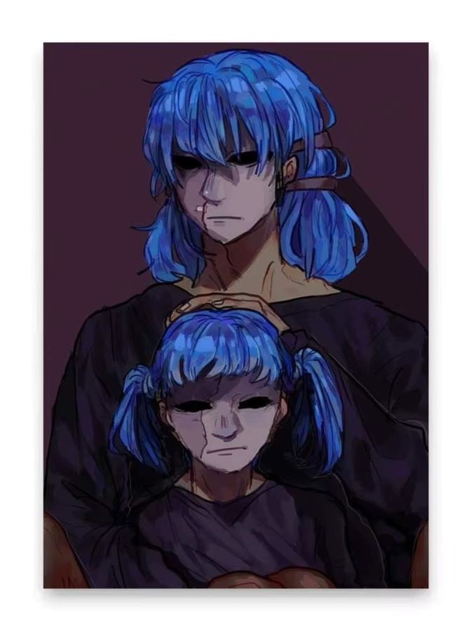 Sally Face Anime Poster von MINISO in Schwarz, selbstklebend, rechteckig, ohne Rahmen - Bild 4