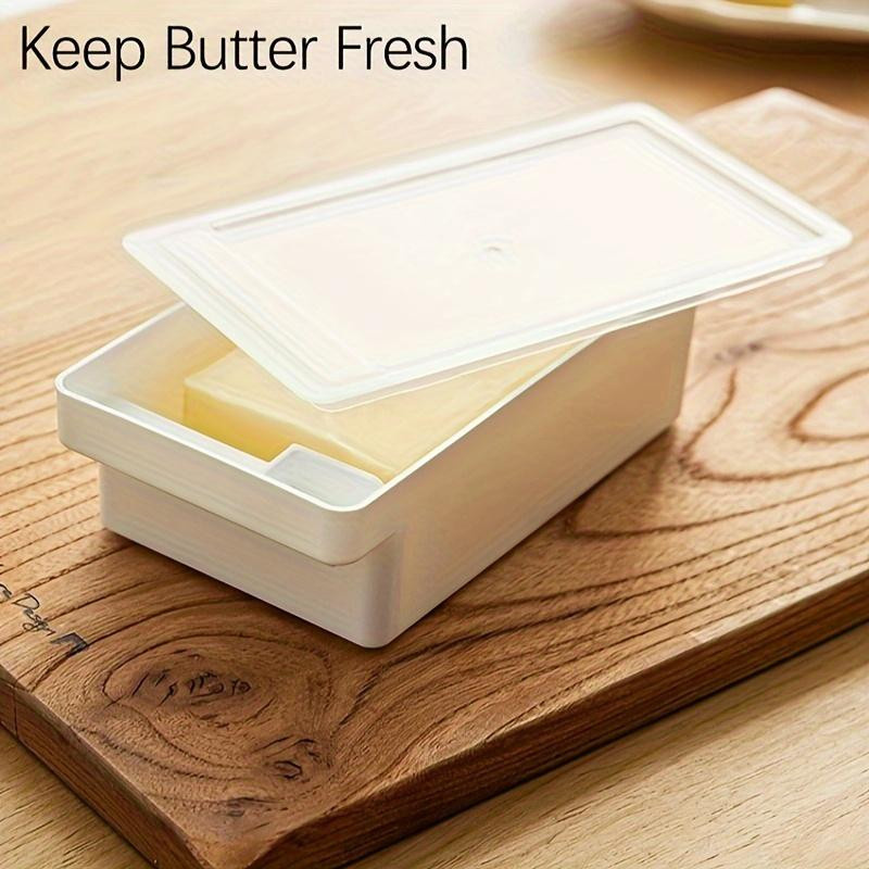 Kichen Story Aufbewahrungsbox für Butter und Käse mit Deckel, transparent und weiß - Bild 3