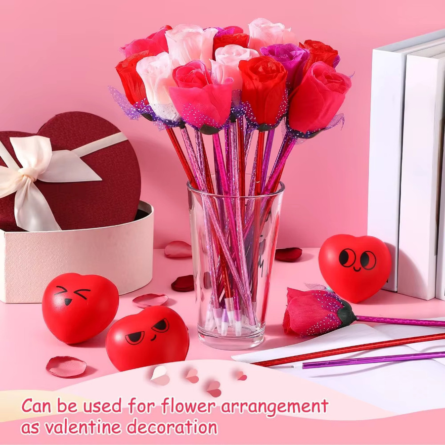 TWBEB Rosen-Kugelschreiber mit Blumen-Design für Valentinstag und Hochzeiten - Bild 3