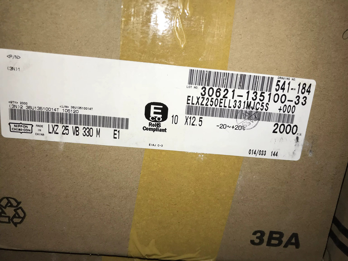 Chemi-Con LXZ Elektrolytkondensator 330uF 25V Ultra Low Impedance B/D/H: 12,5 x 10 mm - Bild 2