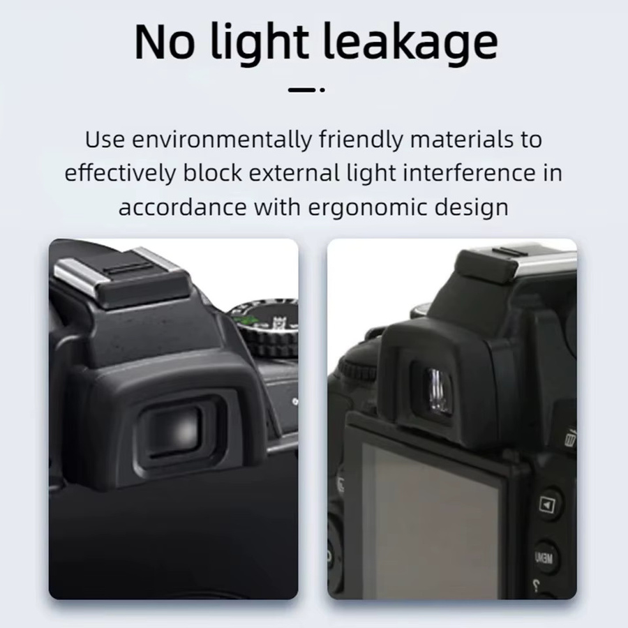 Silikon DK-24 Kamera-Augenmuschel Sucher in Schwarz für Nikon DSLR Modelle D3000 D3100 D3200 D5000 D5100 D5200 - Bild 4