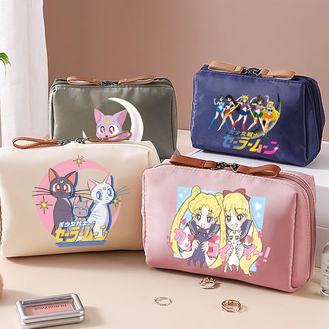 Bandai Sailor Moon Kosmetiktasche für Damen, tragbare Reise-Kulturtasche in Multicolour - Bild 1