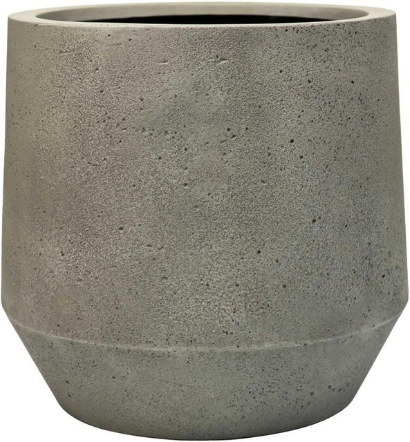 Vivanno Blumentopf Nexora aus Fiberglas in Grau, B/T/H: 41 x 41 x 38 cm - Bild 1