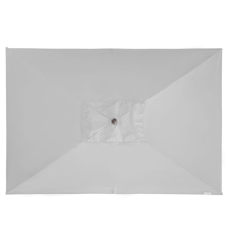 Doppler Sonnenschirm Alu Wood in Hellgrau mit Polyestergewebe und UPF 50+ Schutz, B/T: 200 x 300 cm - Bild 2