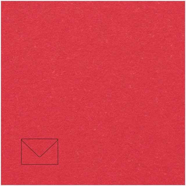 Rico Design Paper Poetry Kuvert Essentials C6, 5 Stück, Rot - Bild 1
