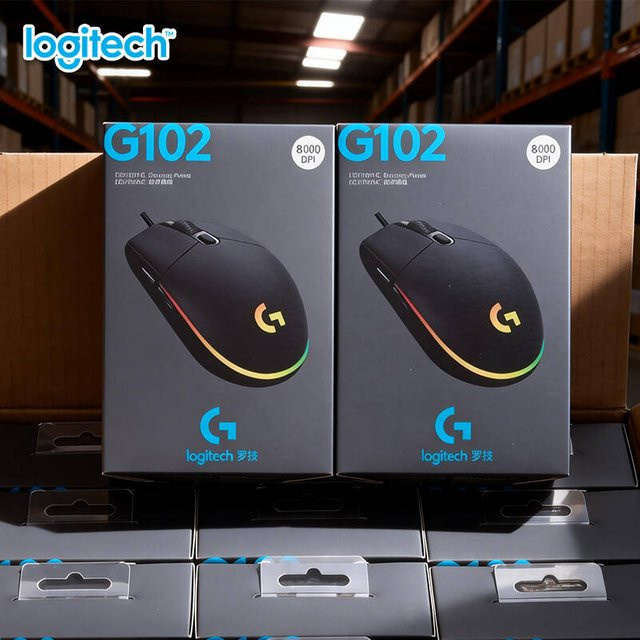 Logitech G102 Gaming-Maus mit HERO Sensor, 8000 DPI, RGB-Beleuchtung und 6 programmierbaren Tasten in Schwarz - Bild 1