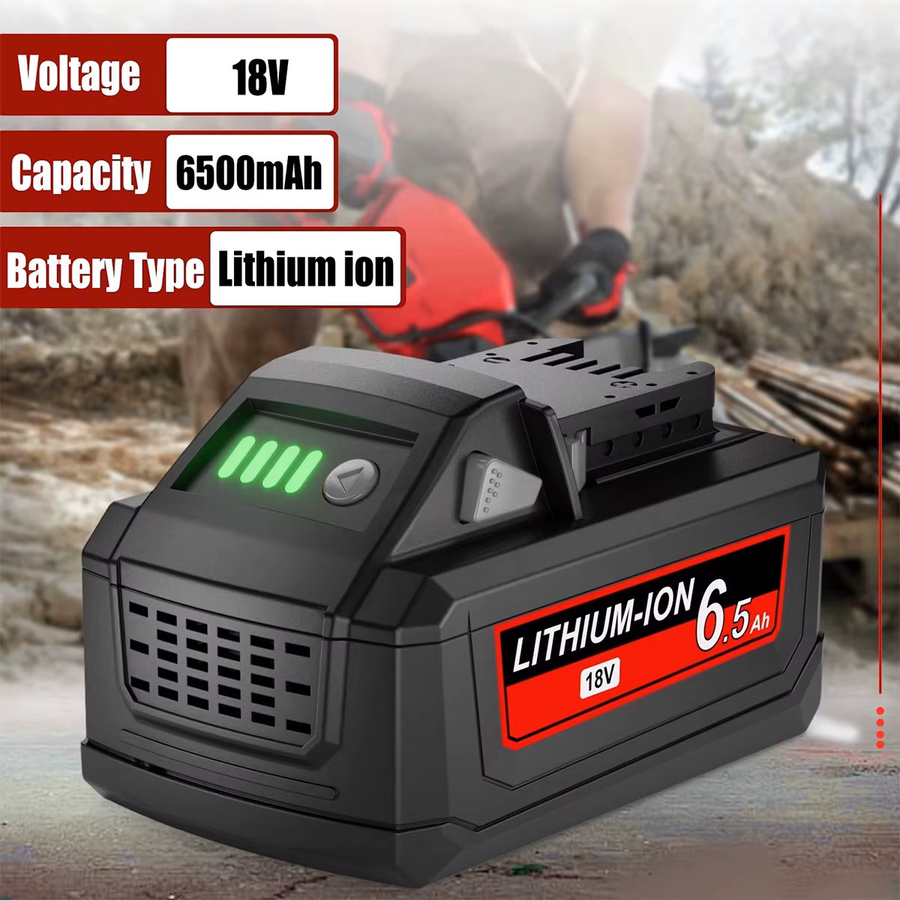 Milwaukee M18 Ersatzbatterie 6500 mAh für Power Werkzeuge kompatibel mit 48-11-1815 48-11-1850 2604-22 2604-20 - Bild 4
