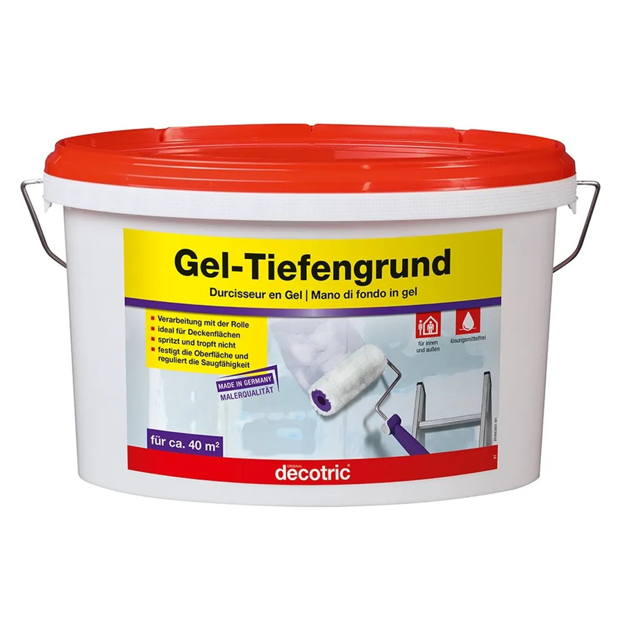Decotric Gel-Tiefengrund Weiß mit synthetischem Harz für Putz - Bild 2