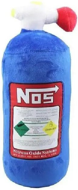 Yiran Toy Stickstoffzylinder Plüschkissen in Blau als weiches Dekokissen für Auto und Raumdekoration - Bild 1