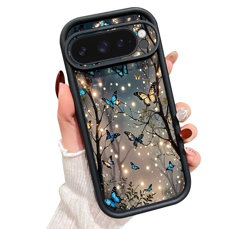 Stoßfeste TPU-Handyhülle mit Schmetterlings-Design für Google Pixel 9 10 Pro XL 8 7 Pro 7A 8A 9A in Rot und Mehrfarbig - Bild 4