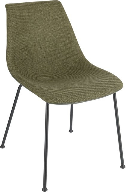 VEGA Stuhl Velaro im 2er Set mit Stoffpolsterung in Grün und schwarzem Gestell, B/T/H: 49 x 62 x 81 cm - Bild 1