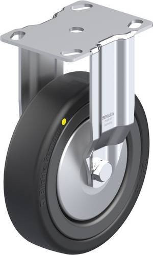 Blickle Bockrolle BKPA-VPA 126K-EL-FA in Schwarz und Grau aus Stahl mit einem Rad-Durchmesser von 125 mm und einer Tragfähigkeit von max. 95 kg - Bild 1