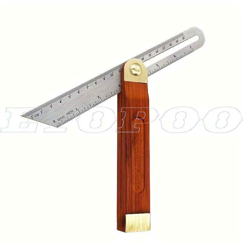 ETOPOO Mehrzweck-Winkellineal Schwalbenschwanz-Anreißlineal und Polygon-Winkelmarkierer für die Holzbearbeitung in Multicolour, Breite: 18 cm bis 22 cm - Bild 1