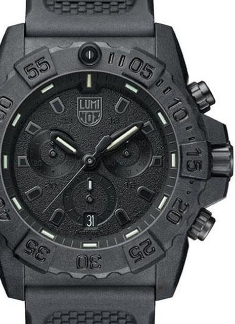 Luminox Chronograph, Quarz, Kunststoff, 45 mm, Schwarz, Herren - Bild 1