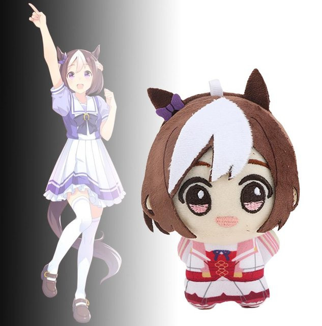 Binchi Fitness Uma Musume Pretty Derby Plüschtiere, Schwarz, 10cm - Bild 1