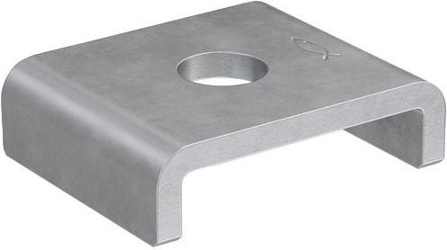 Fischer Halteklaue HK41 12,5 Verbindungselement aus verzinktem Stahl, Silber, 50 Stück - Bild 1